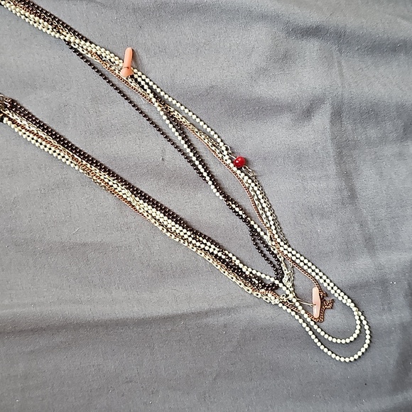 American Eagle multi chain charm necklace - Picture 3 of 4